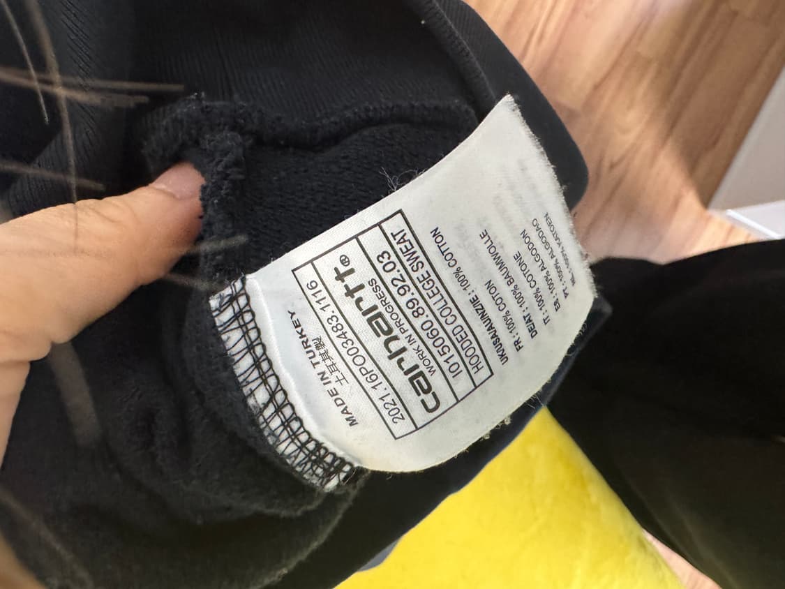 칼하트 후드티 검정 상품이미지4