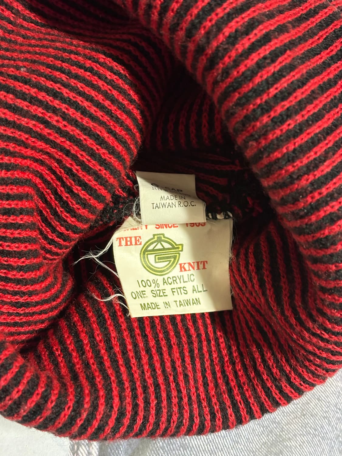 90s 빈티지 시카고불스 스트라이프 레드 비니 상품이미지5