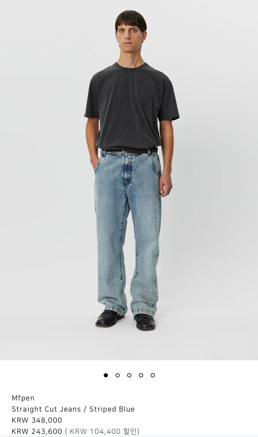 mfpen 스트레이트 데님 팬츠 상품이미지2