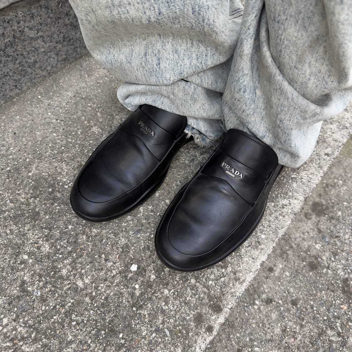 00s 블랙 프라다 스포츠 로퍼 상품이미지10