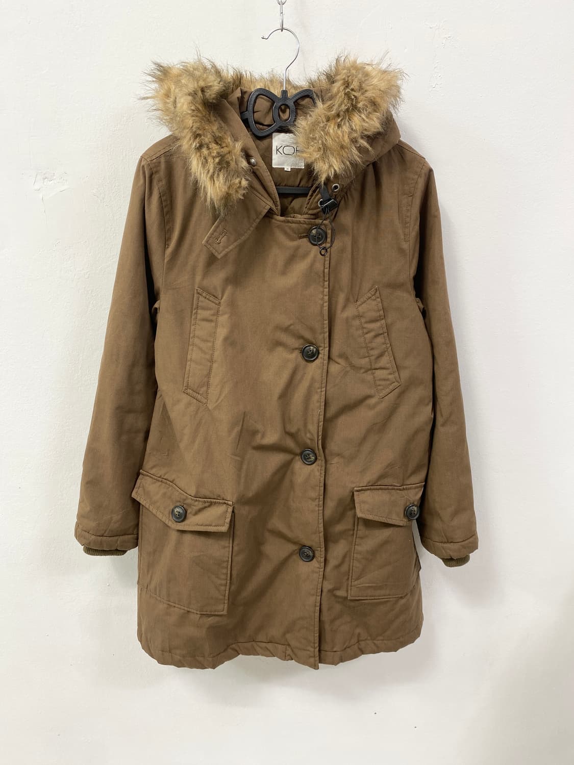 [KOE] 울프죠 y2k 브라운 야상 자켓 상품이미지4