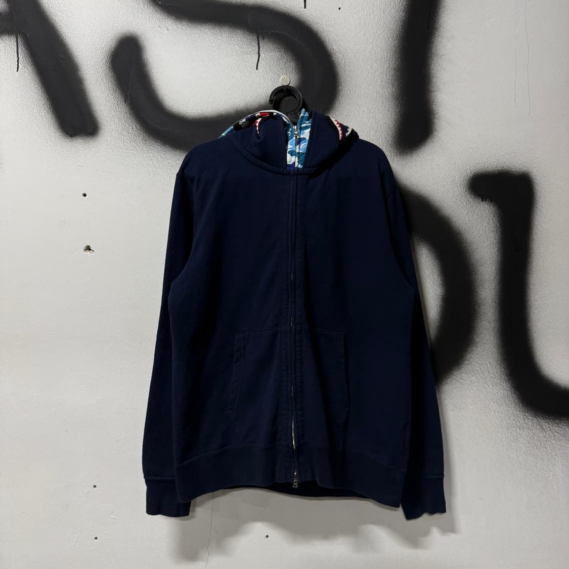 청담매장판 베이프 ABC 카모 청계 더블 샤크 풀 집업 후디 상품이미지2