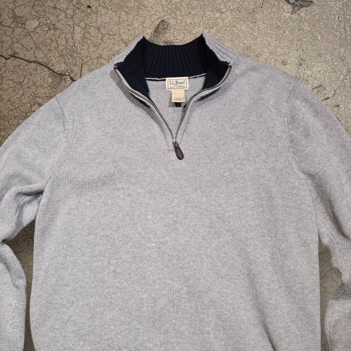 L.L.BEAN 쿼터집업 풀오버 스웨터 상품이미지4