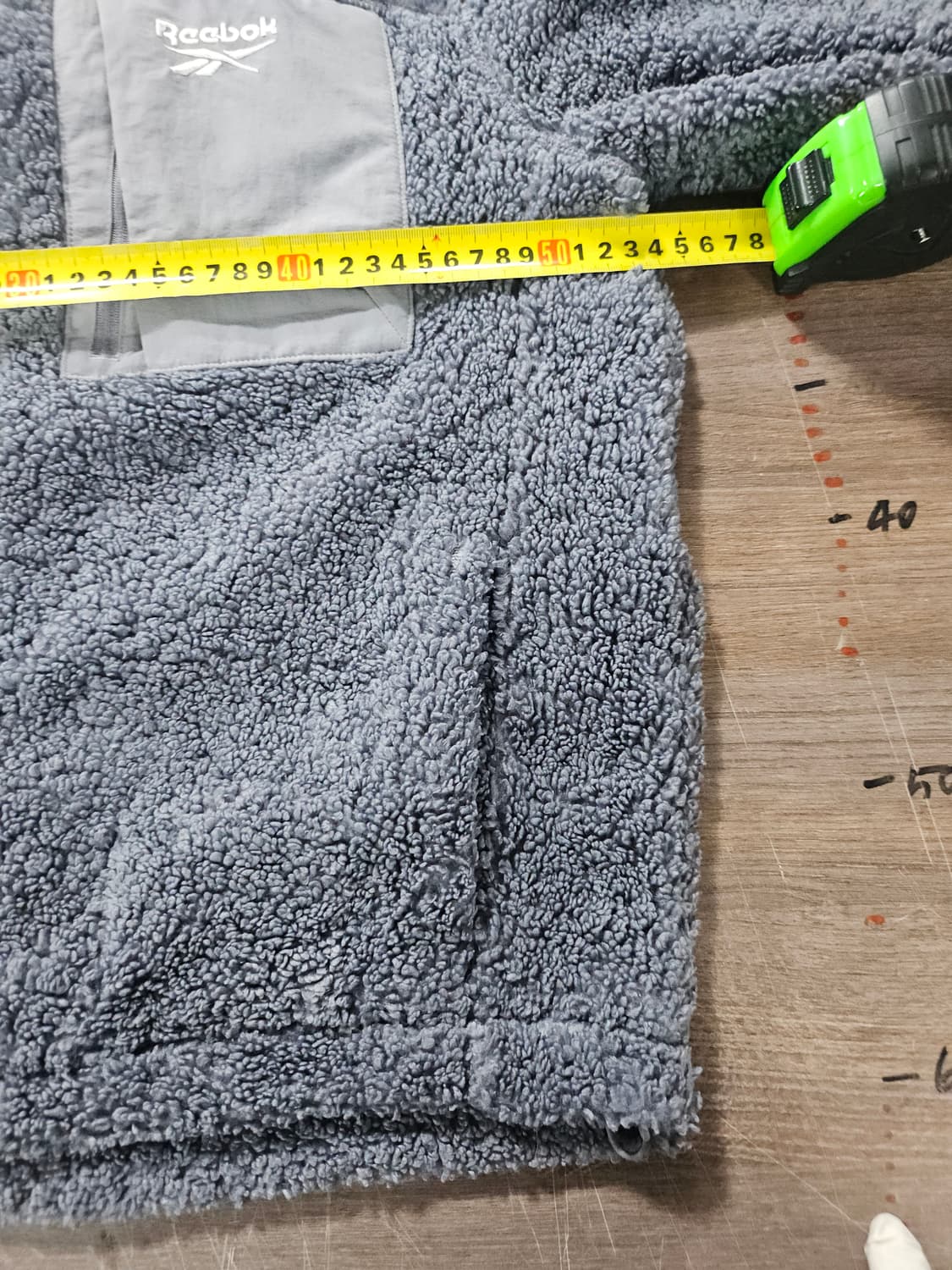 리복 그레이 후리스 플리스 집업 S  남여가능 상품이미지5