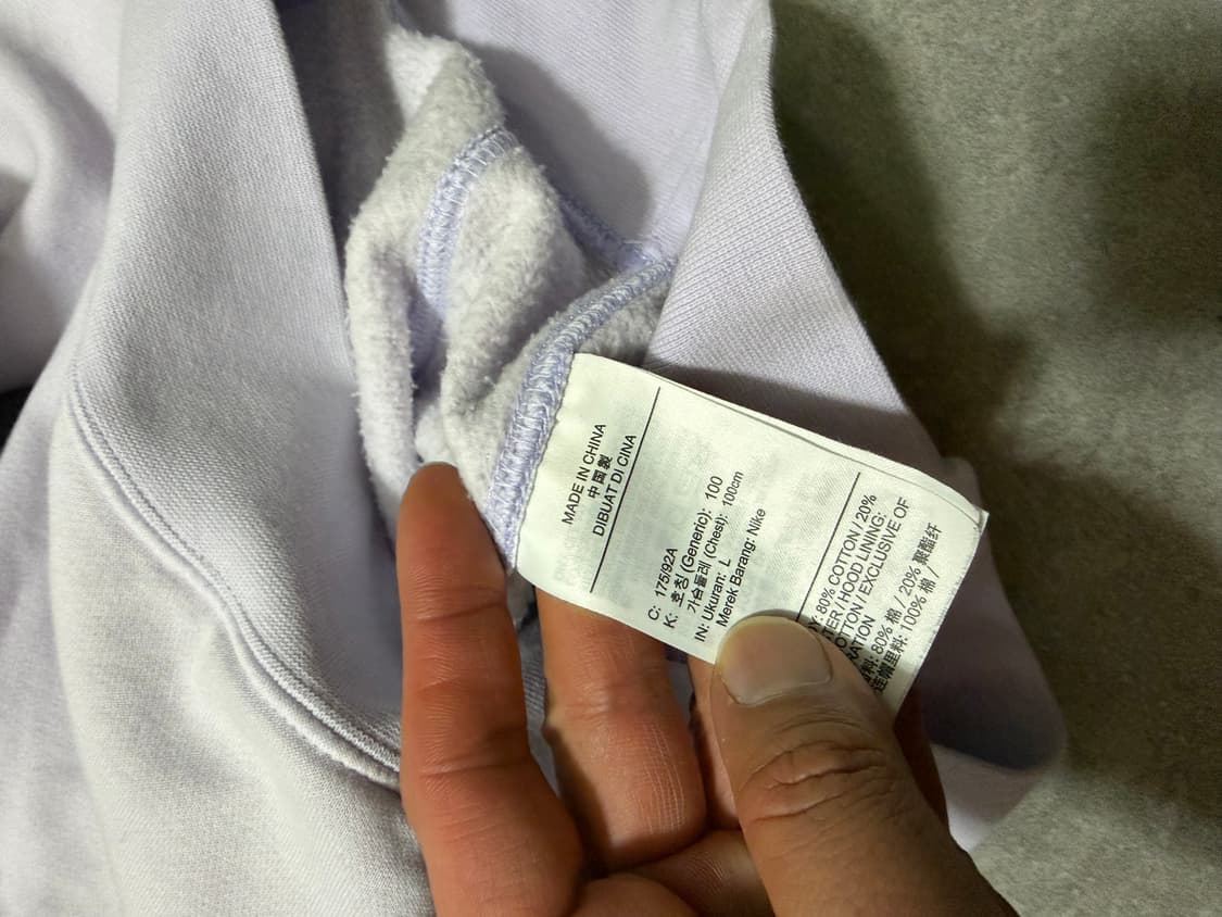 나이키 스우시 자수  스웻 후드 티셔츠  100size   상품이미지4