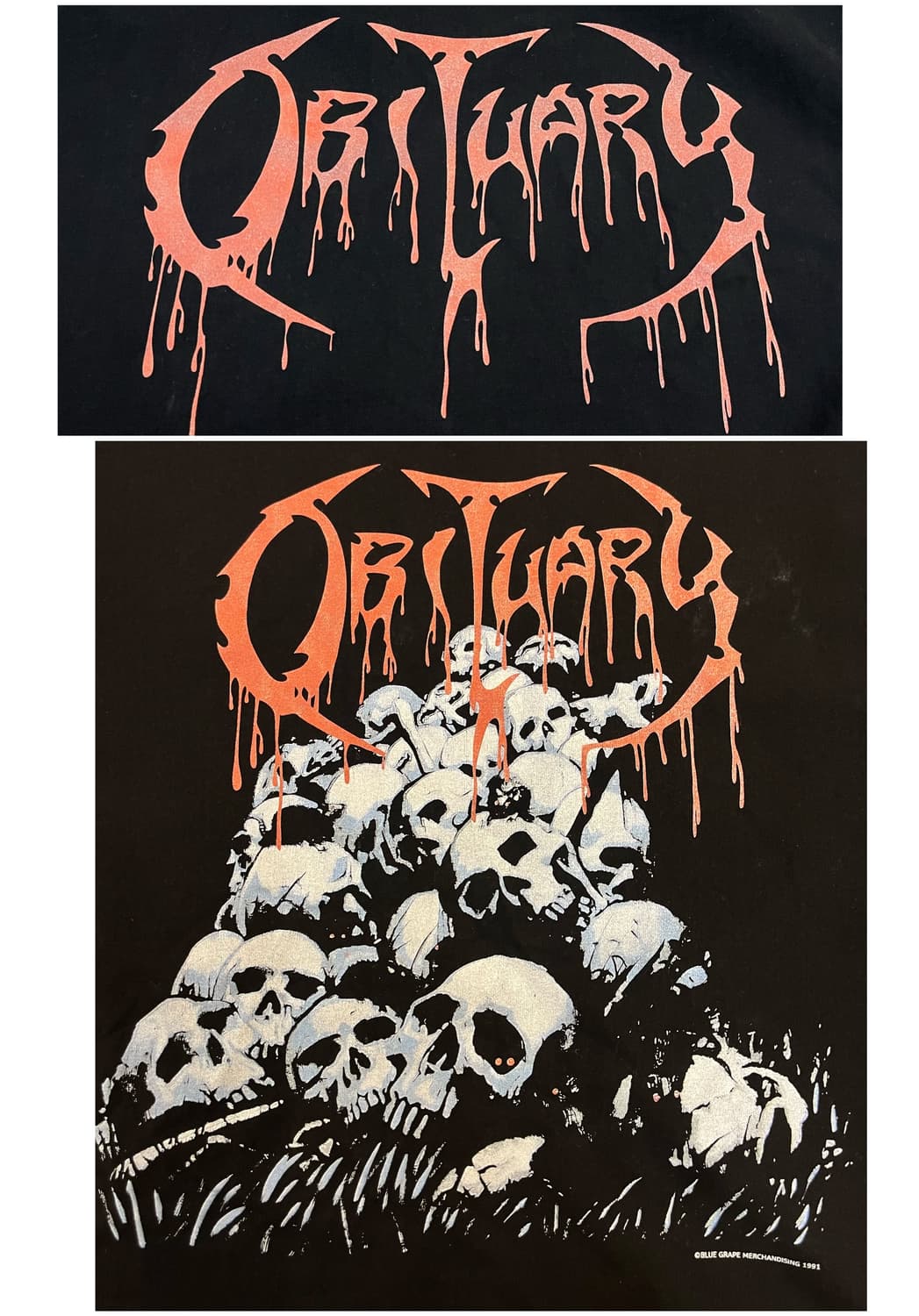 빈티지 프린팅 긴팔티 블랙 3XL #csz3140 상품이미지10