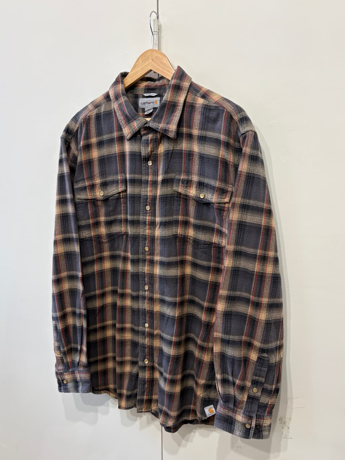 칼하트 플란넬 체크 셔츠 상품이미지2