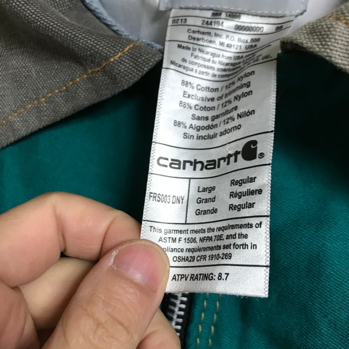 칼하트 FR 리메이크 블루종 자켓점퍼 상품이미지6