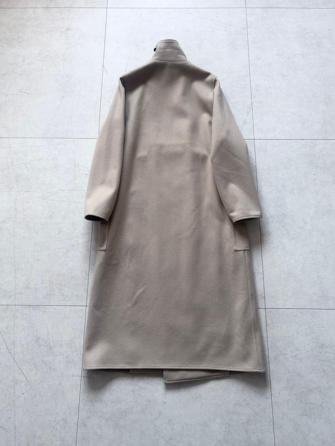 HYKE : melton wool 2-way long coat 상품이미지7
