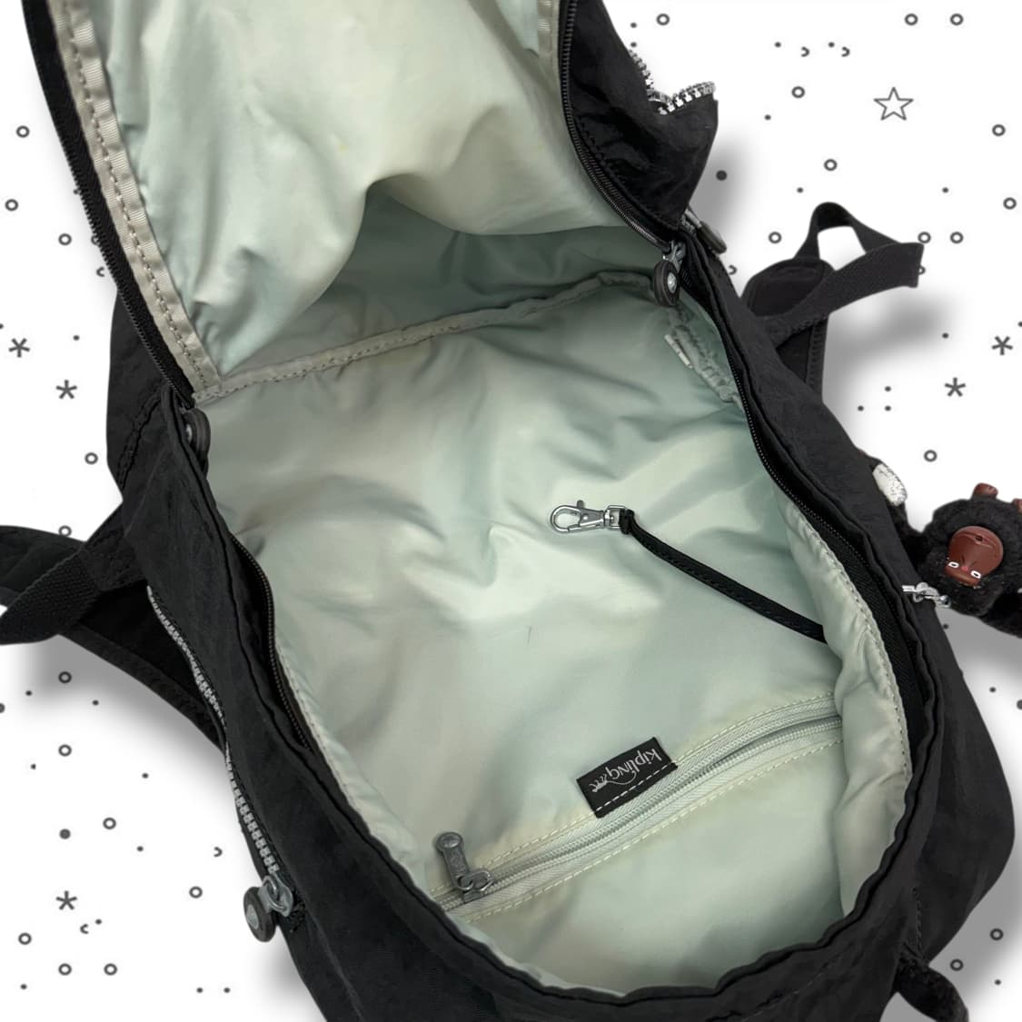 Kipling 키플링 블랙 백팩 상품이미지7