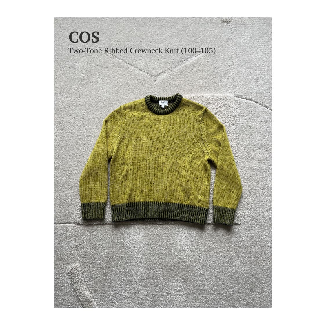 코스 투톤 리브 크루넥 니트 (100–105) 상품이미지1