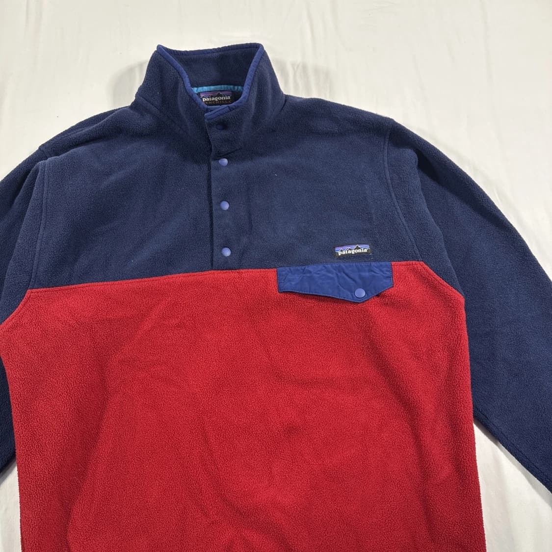 10s 파타고니아 신칠라 스냅-T 네이비/레드/블루 상품이미지2