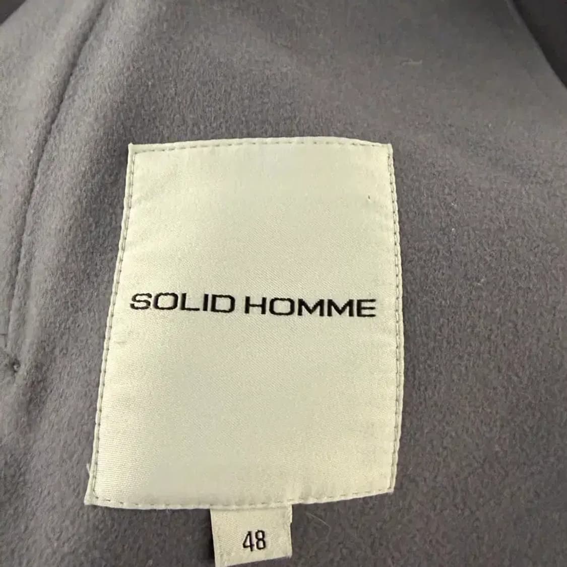 Solid Homme cashmere coat gray 48 상품이미지7
