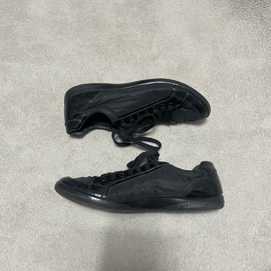 280) 프라다 스포츠 레더 나일론 트레이너 스니커즈 상품이미지2