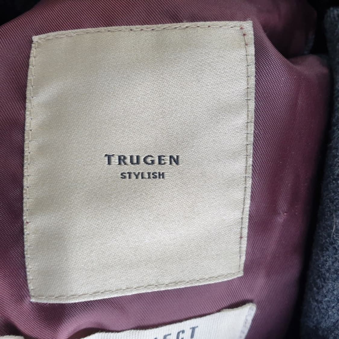 트루젠 남성110 차콜 웰론 롱자켓 M5907 상품이미지5