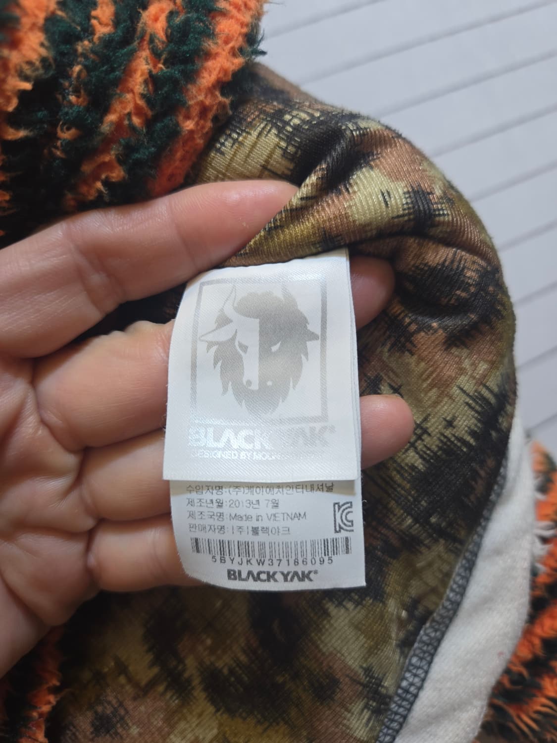 블랙야크 후리스 자켓 오렌지 패턴 상품이미지7