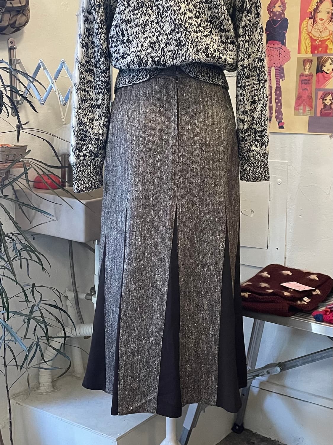 보카시 투톤 스커트 [무배] 상품이미지4