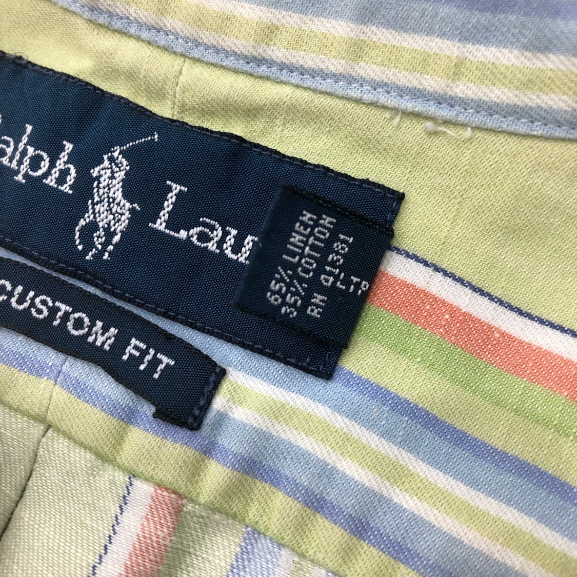 폴로 랄프로렌 스트라이프 반팔 하프 셔츠 상품이미지4