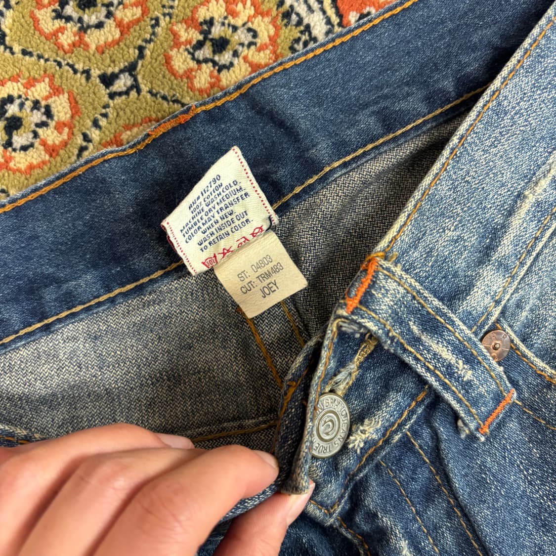 [32] 트루릴리전 JOEY 조이 데미지 부츠컷 데님 팬츠 상품이미지4
