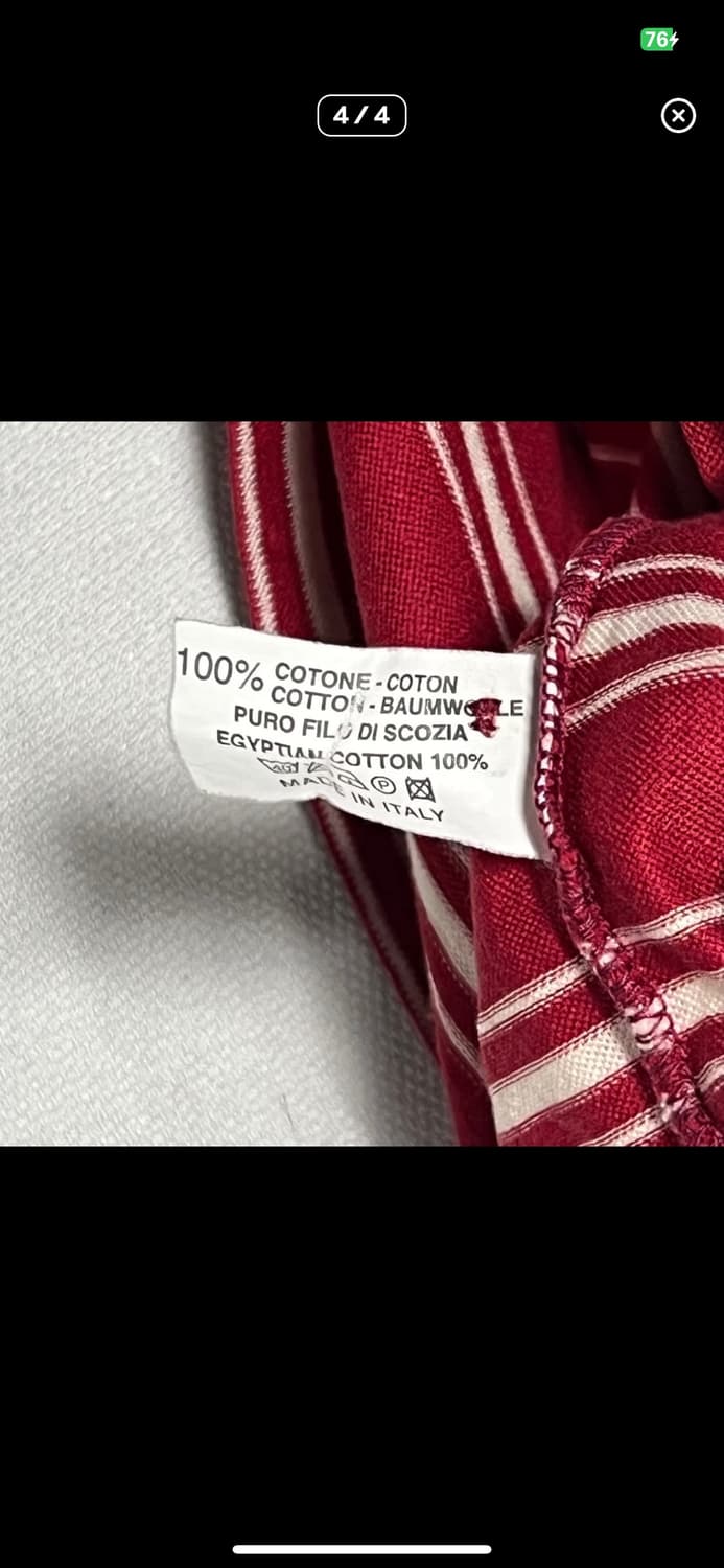 셀린느 로고자수 스트라이프 원포켓 카라 티셔츠 상품이미지4