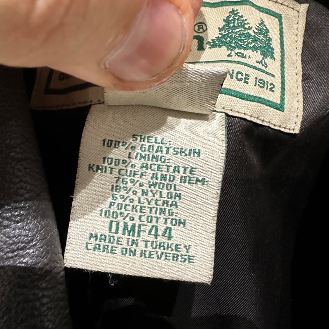 llbean 고트스킨 a-2 자켓 토프브라운 상품이미지8