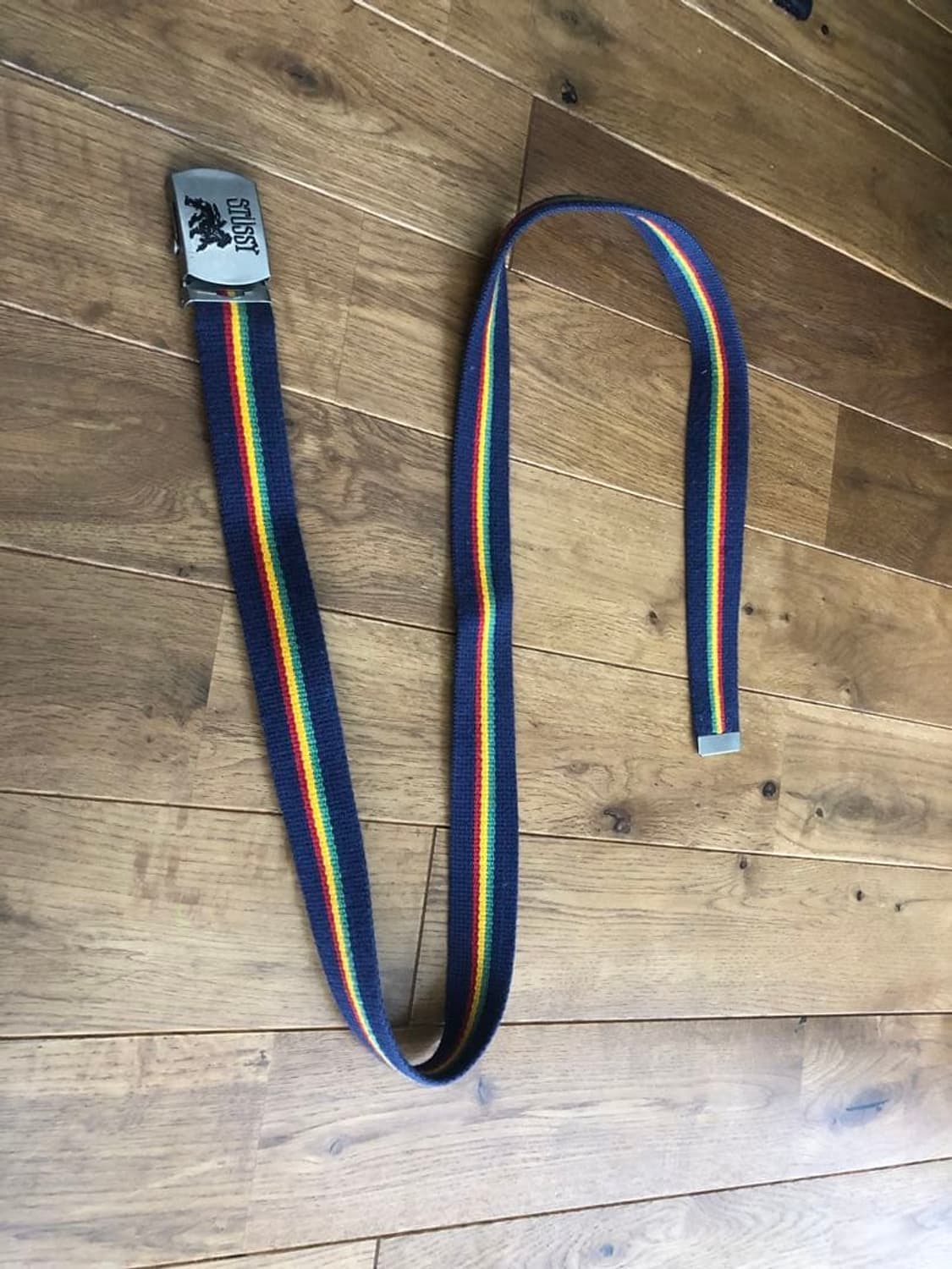 90s~00s 올드 스투시 라스타 라이언 버클 벨트 상품이미지4