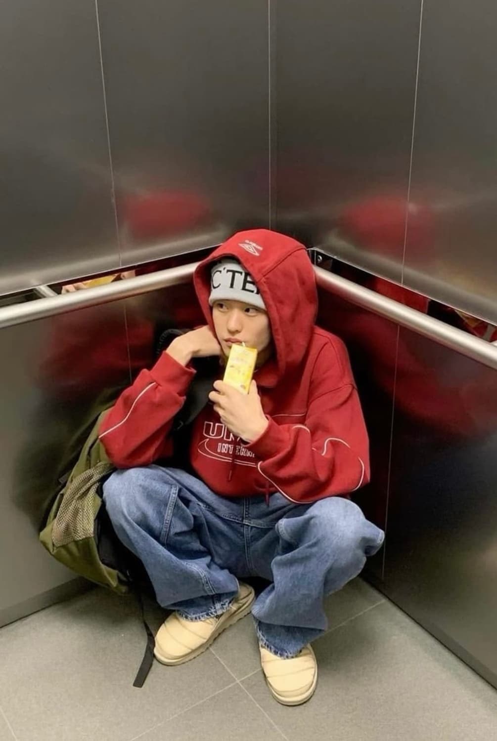 잔스포츠 빅 스튜던트 아미그린 상품이미지2