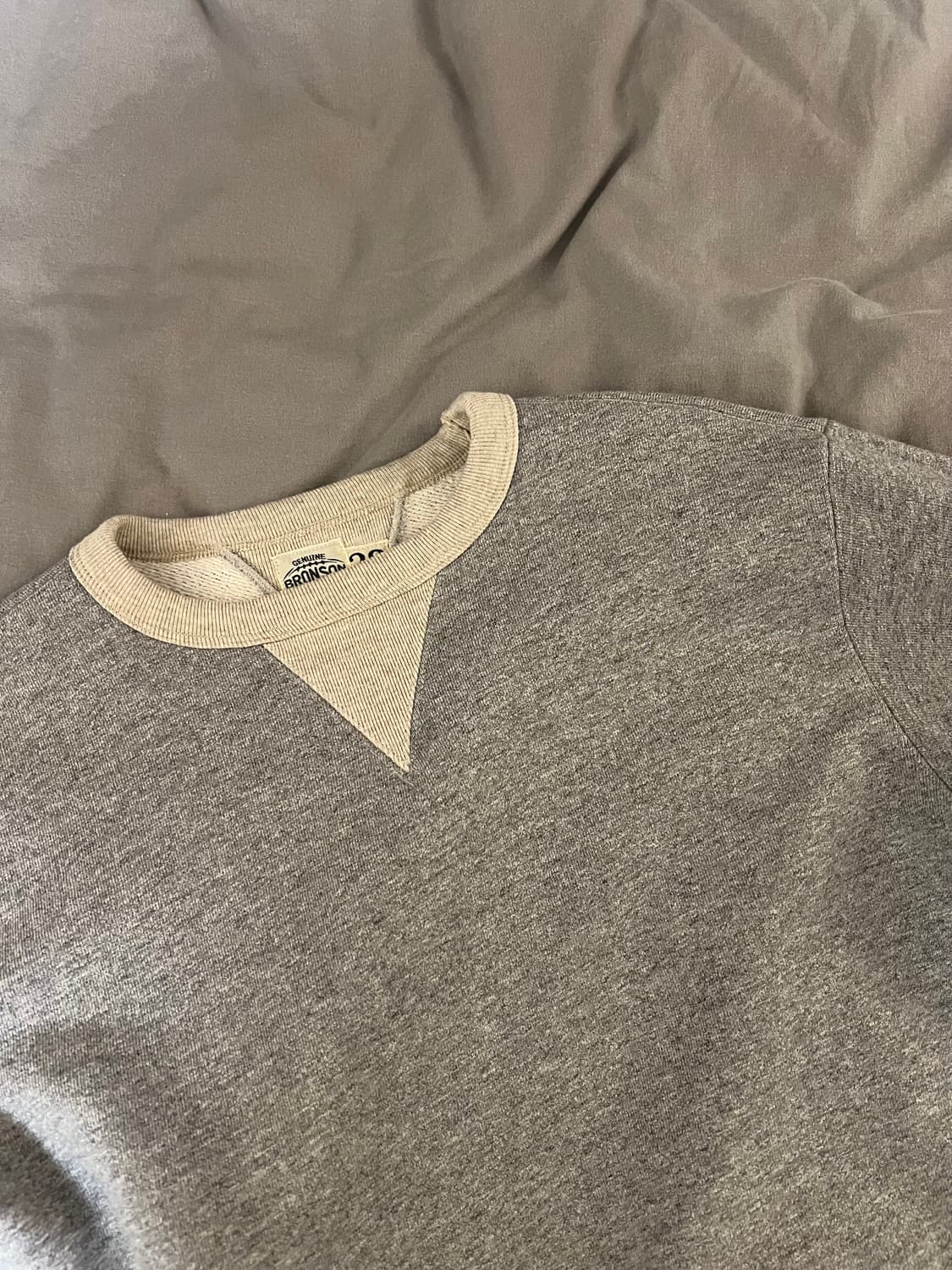 브론슨 헤비웨이트 그레이 맨투맨 스웻 M 38 새제품 상품이미지3