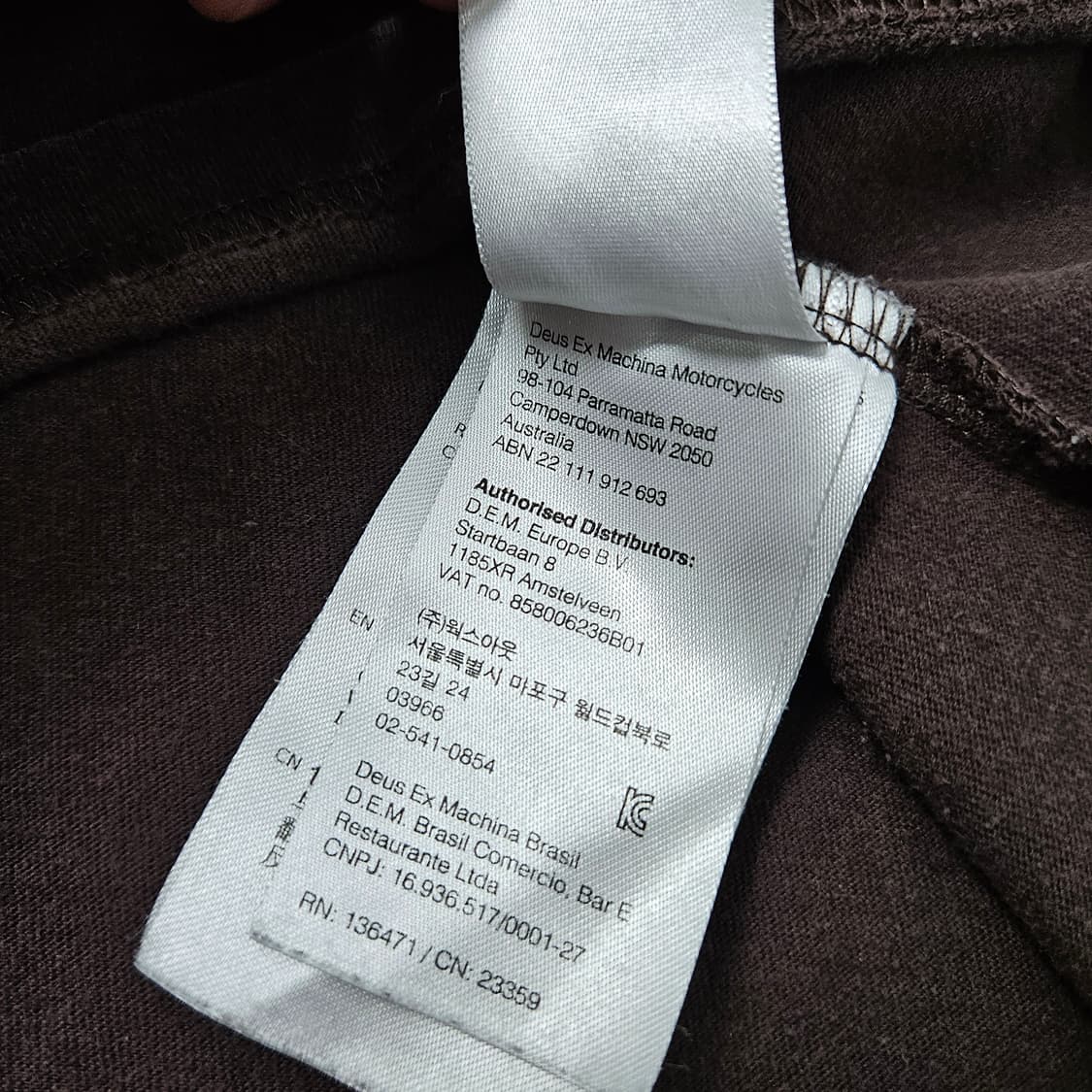 데우스엑스마키나 커스텀 모터사이클 반팔 상품이미지10