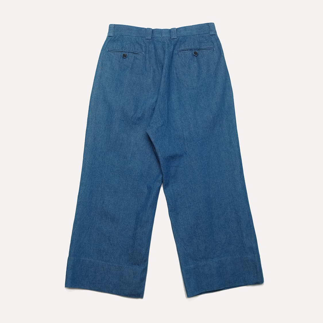 10oz blue shuttle denim 1-tuck baggy 상품이미지6