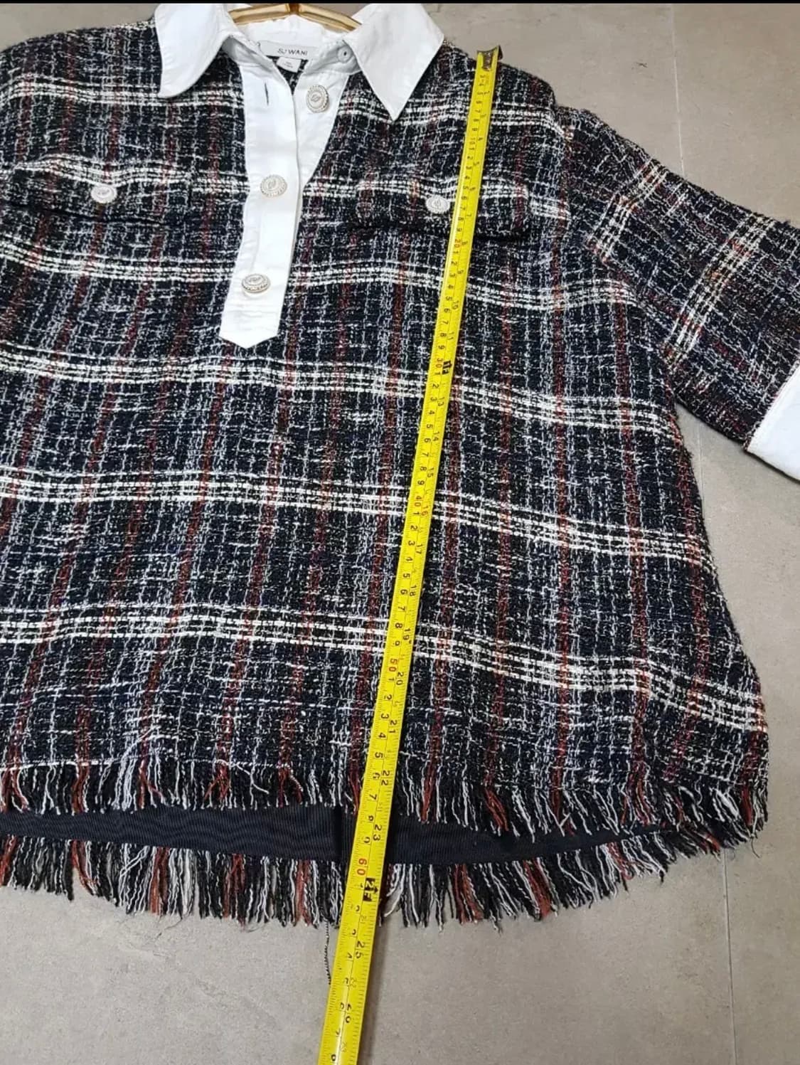 SJSJ트위드.반팔.블라우스.100 상품이미지7