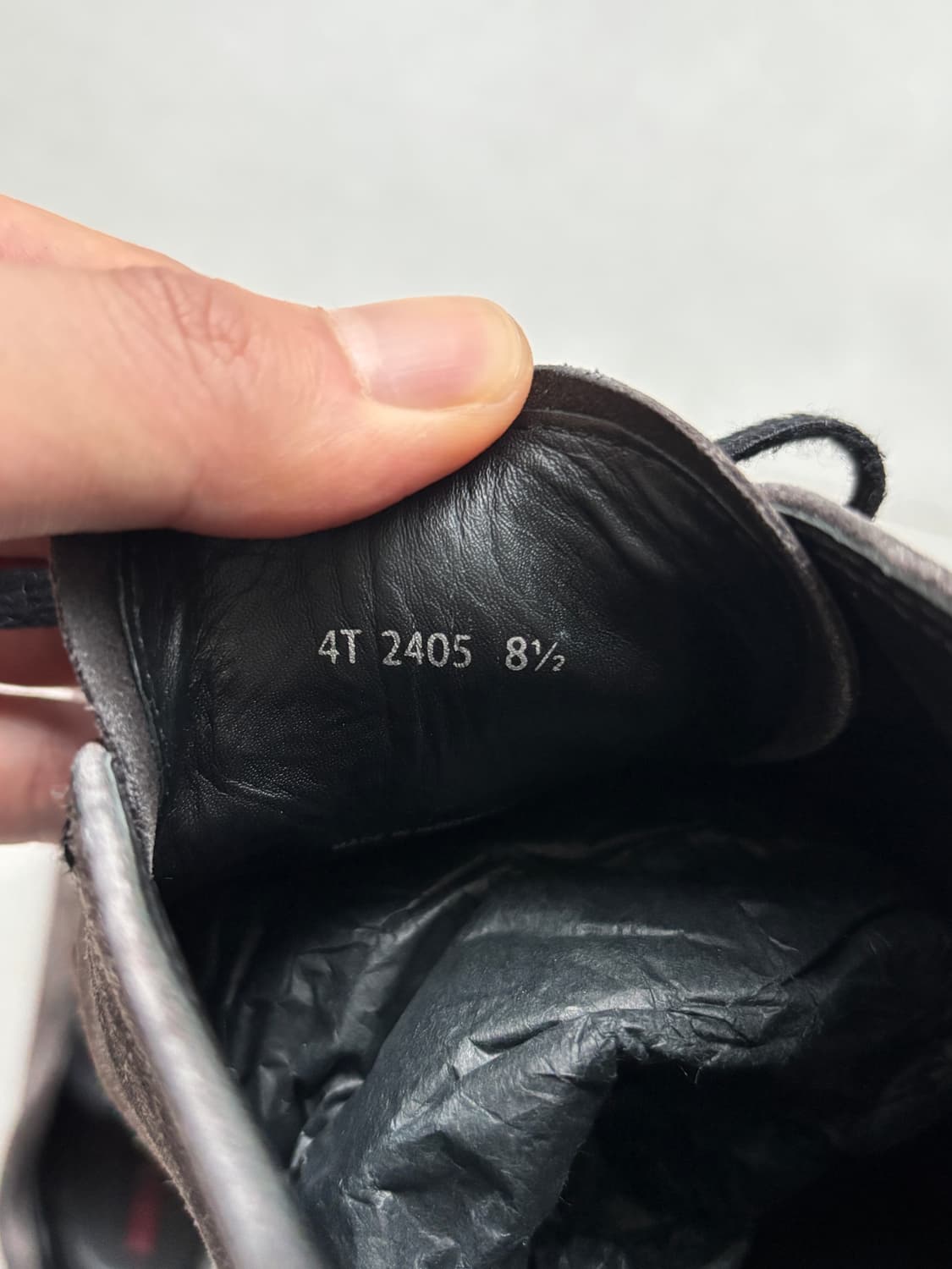빈티지 PRADA 스웨이드 미니멀 처카 슈즈 풀구성 UK8.5 상품이미지7