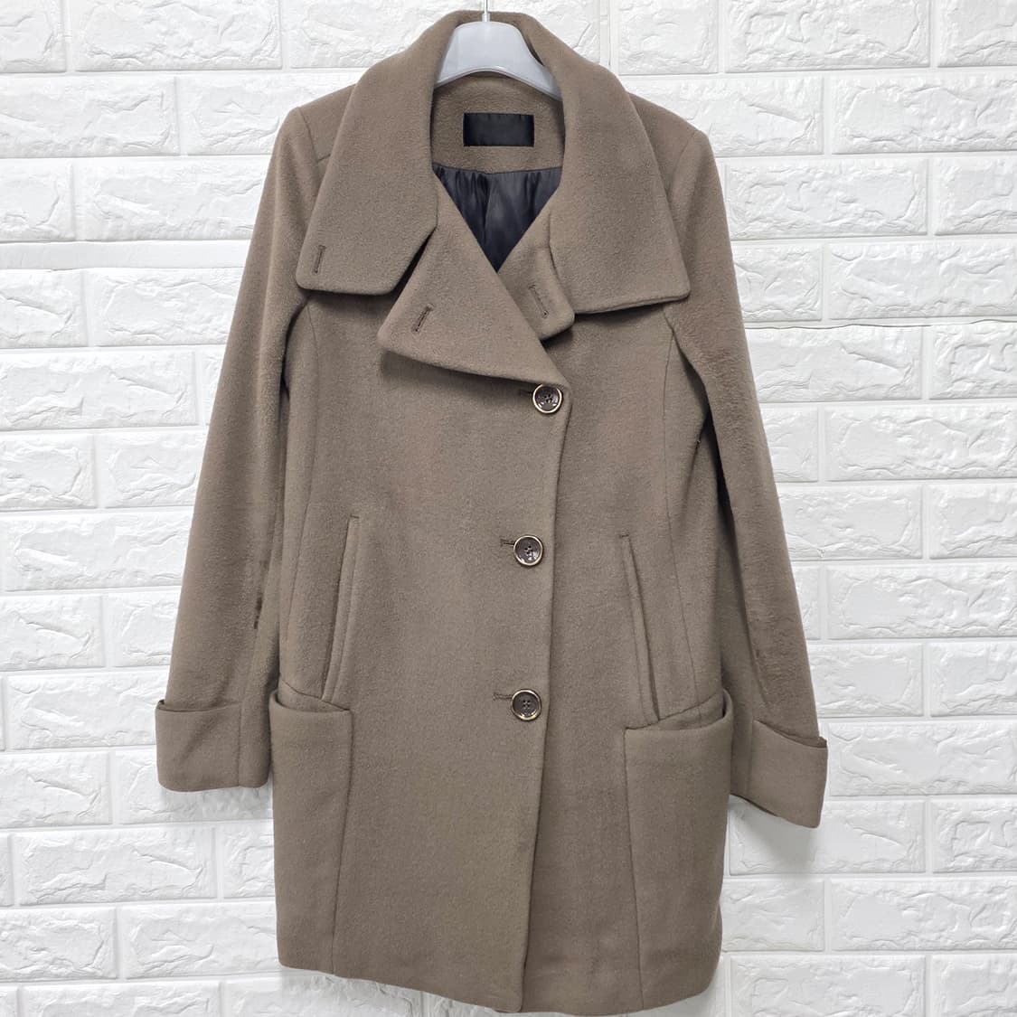 택포// 한섬 시스템 모직 여성 코트 S 상품이미지1