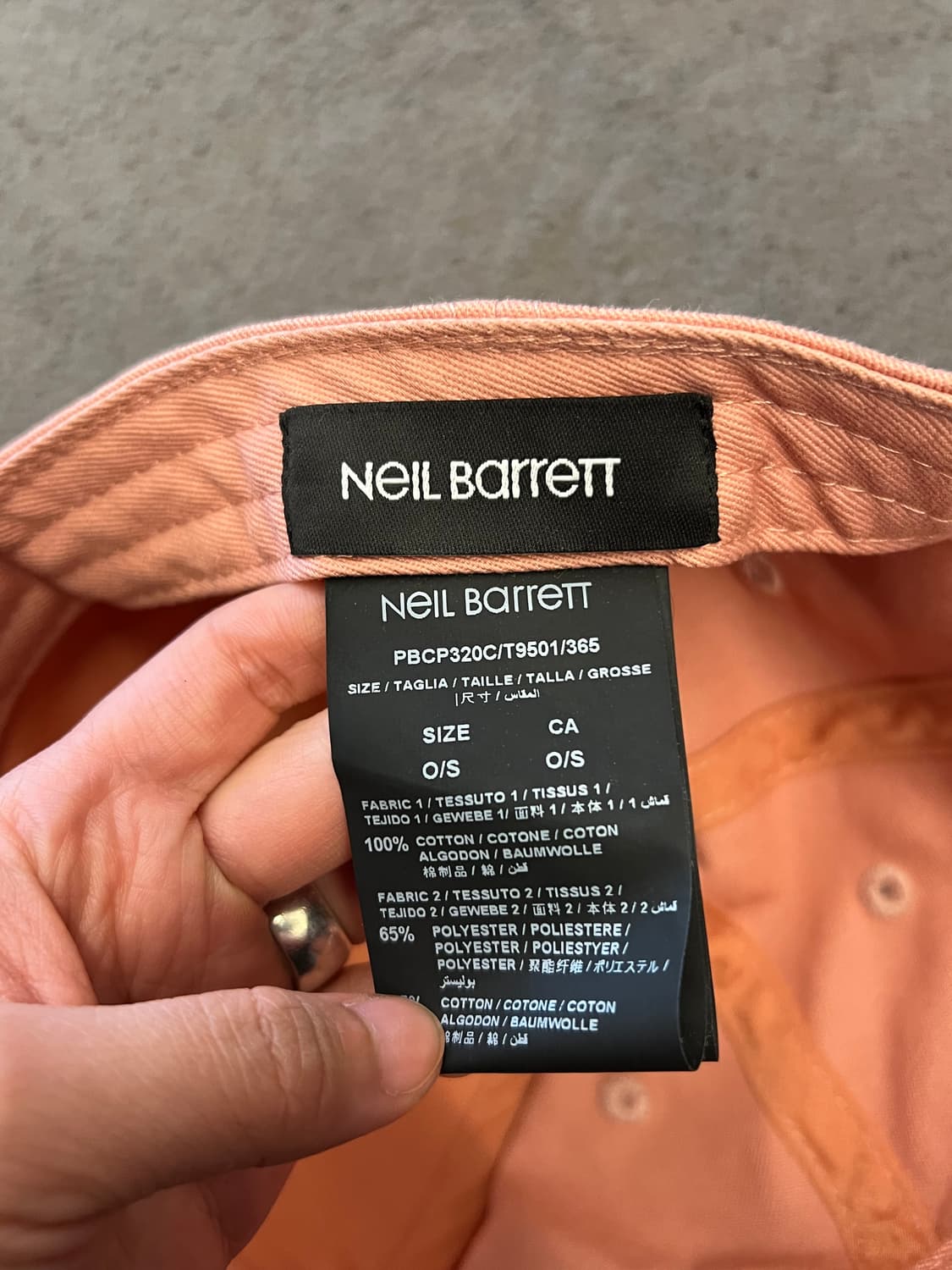 닐바렛 레터링 캡 처분  상품이미지3