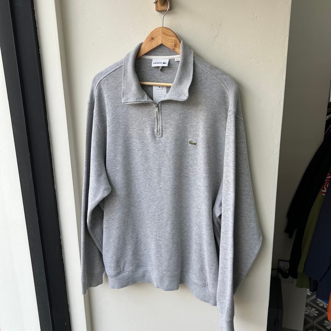 16746 - 라코스테 그레이 반집업 니트 상품이미지2