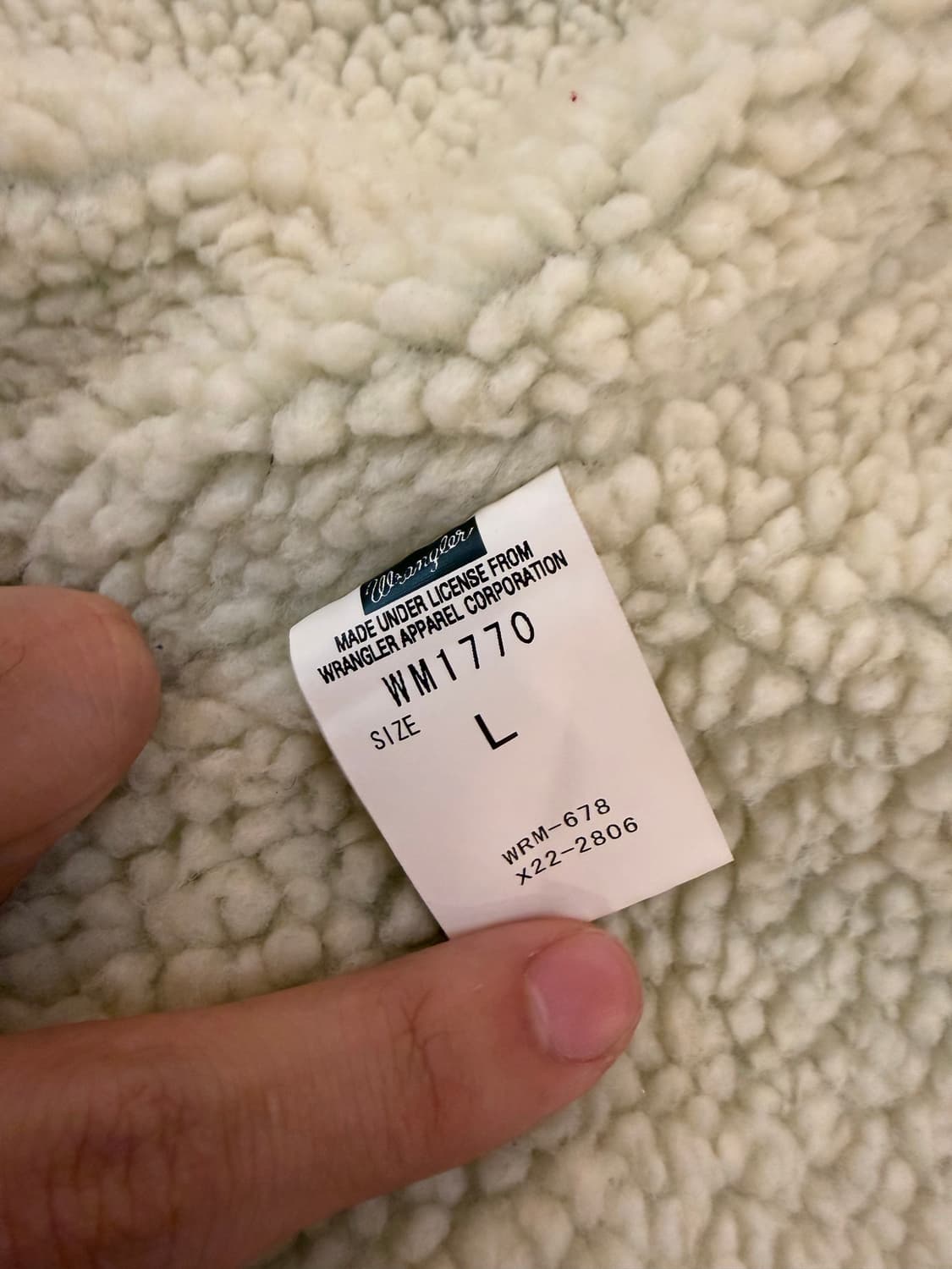 (일본100벌한정) 랭글러 롤링스톤즈 핸드 페인팅 쉐르파 초어 데님자켓 상품이미지9