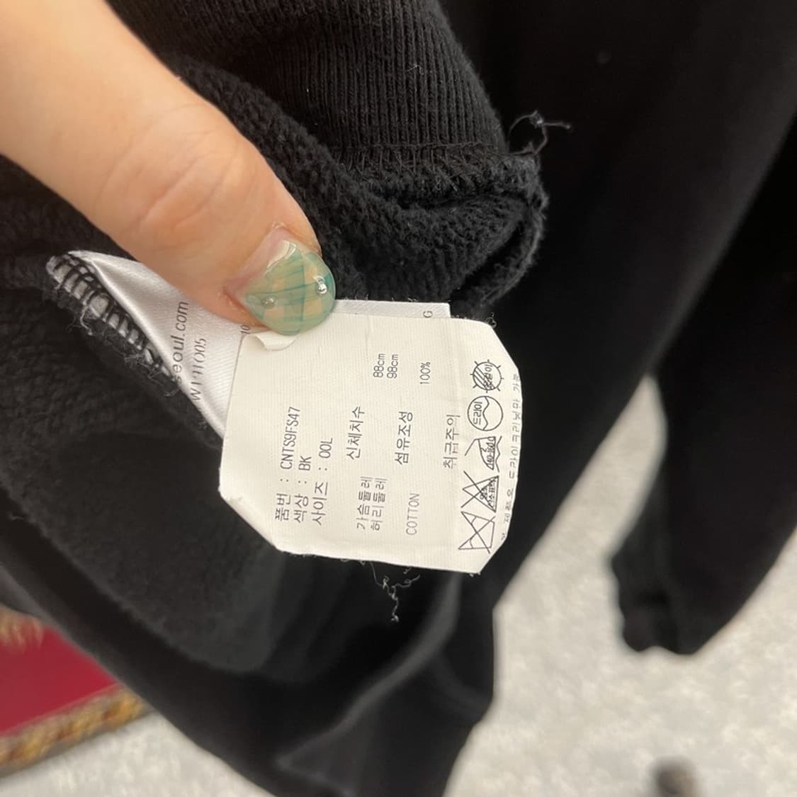 에드 ADD 프린팅 오버핏 약기모 스웻셔츠 맨투맨 105 C05759 상품이미지4