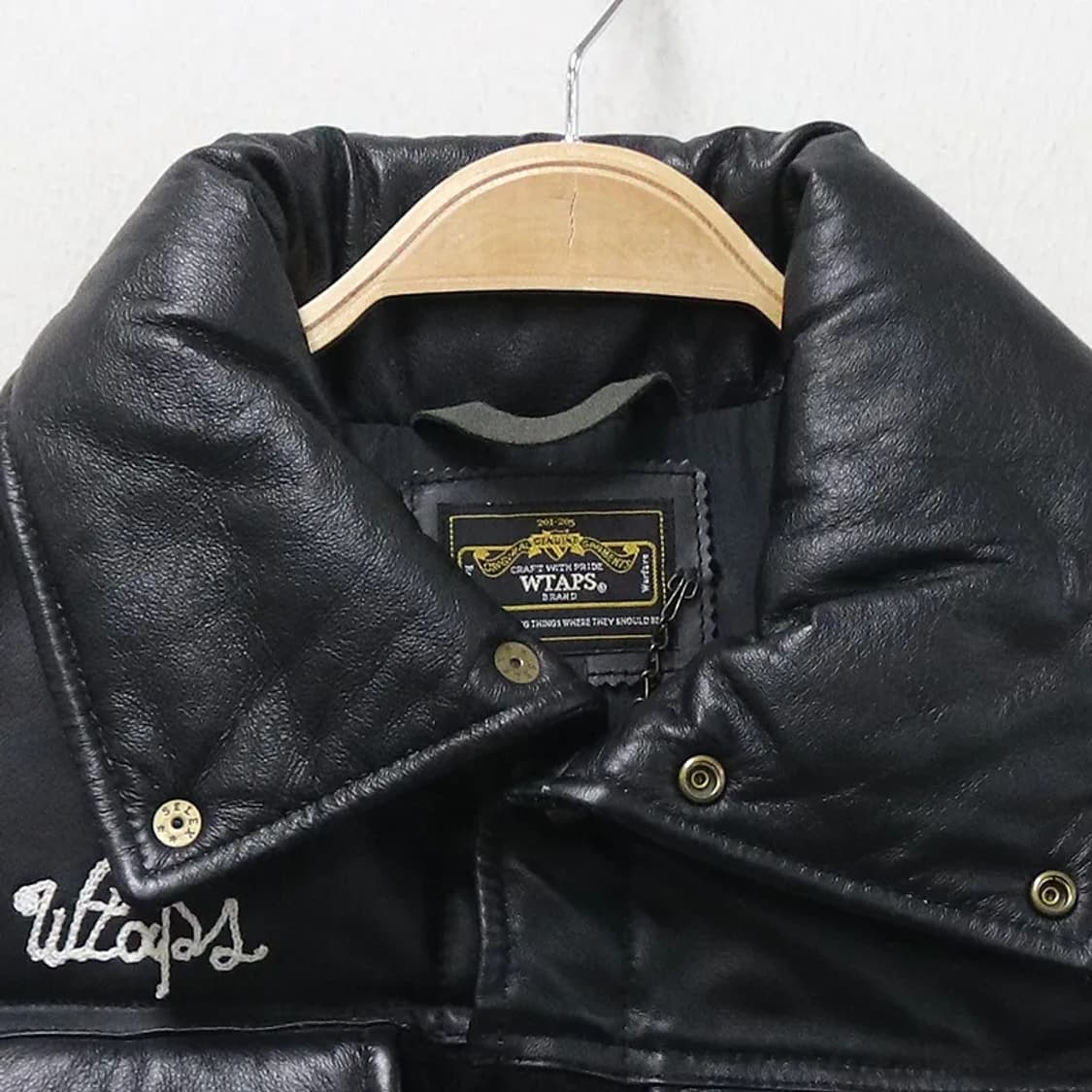 WTAPS 08A/W  가죽 울 혼방 다운 베스트  61692 상품이미지4