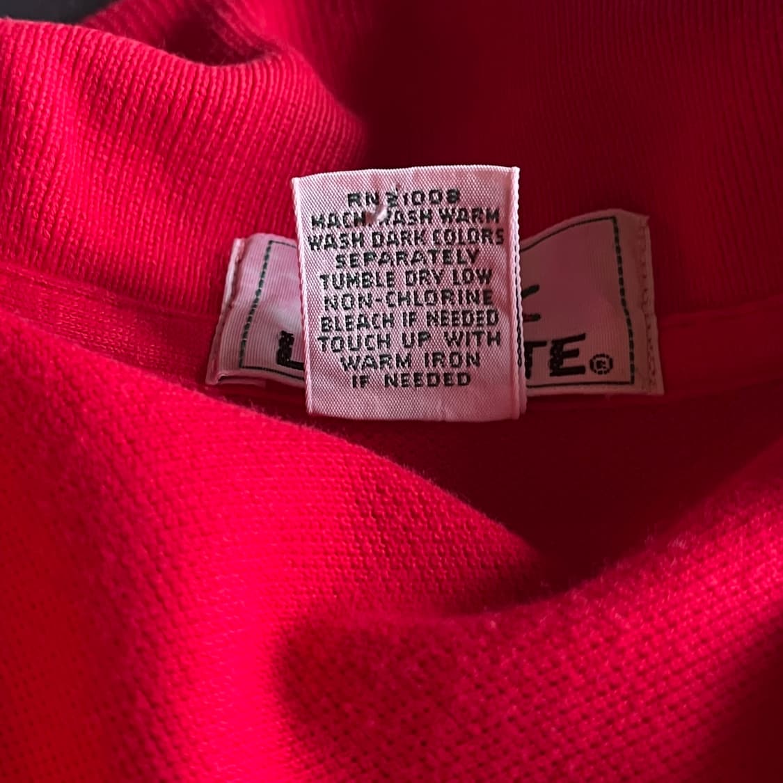 S) 80s 라코스테 Made in U.S.A 피퀘셔츠 상품이미지10