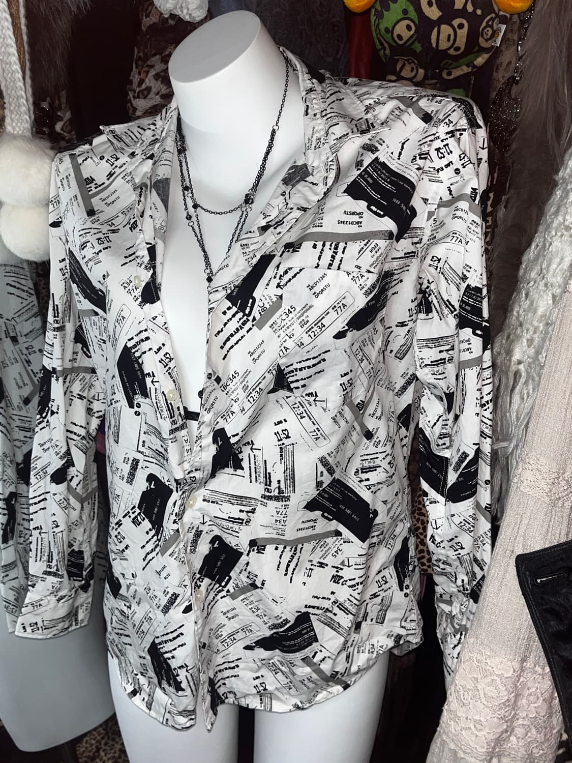  vkei punk 프린팅 셔츠 상품이미지2