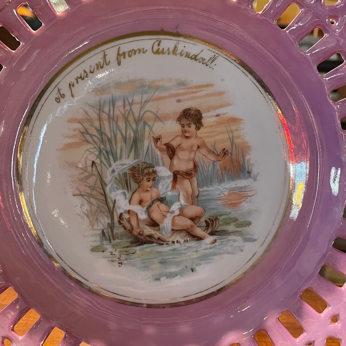 독일 슈만바바리아 투각 접시 상품이미지3