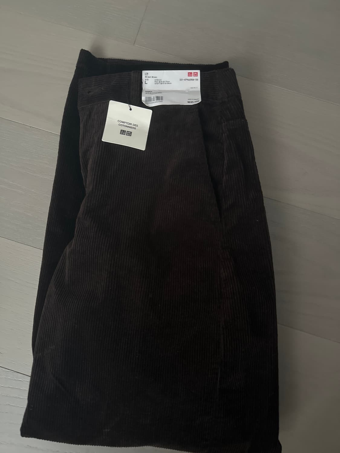 유니클로 콜라보 코듀로이 와이드팬츠  상품이미지1