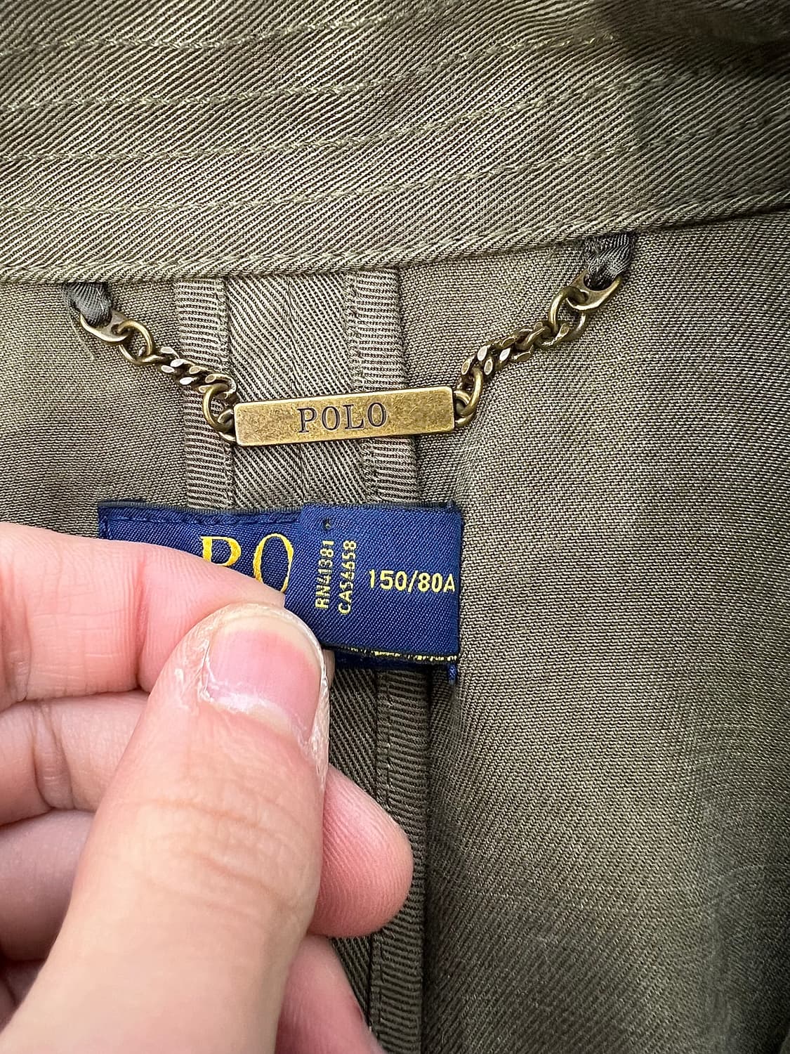 폴로 랄프로렌 올리브 그린 헤리티지 트렌치 코트 상품이미지8