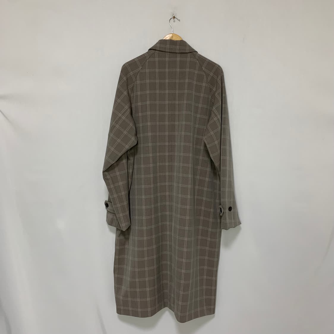빔즈 JPN 빈티지 롱 체크 블레이저 트렌치 코트 L 남녀공용 상품이미지5