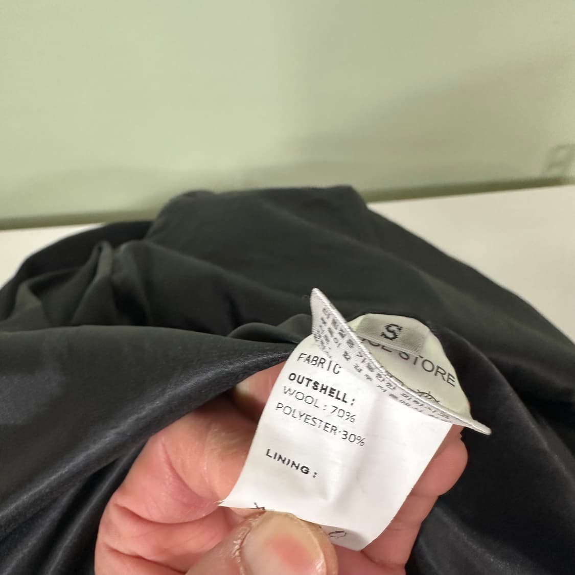 95-100 라퍼지스토어 블랙 발마칸코트 상품이미지7