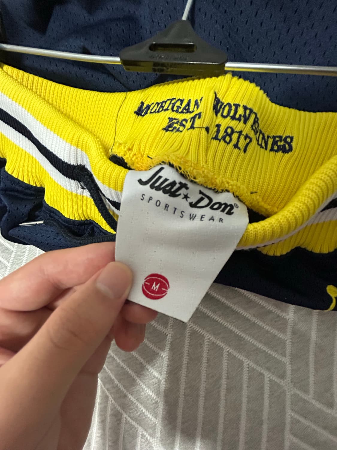 Just Don Michigan Wolverines Shorts 농구바지 상품이미지4