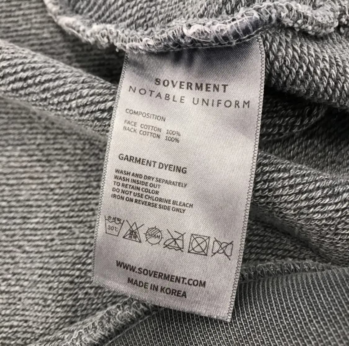 소버먼트 피그먼트 후드 집업 상품이미지4