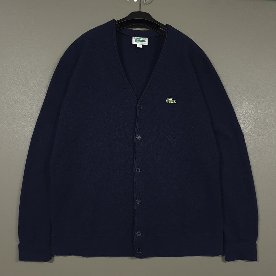 110 (2XL) 라코스테 신형 21FW 남성 링스 와이넥 니트 가디건 상품이미지3