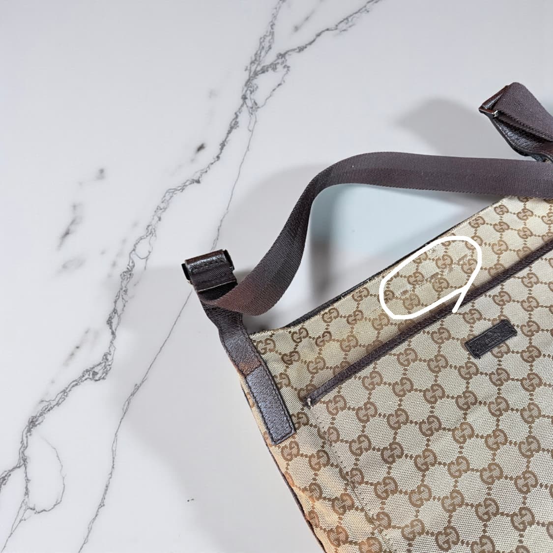 구찌 GG로고 캔버스 메신저 백 상품이미지5