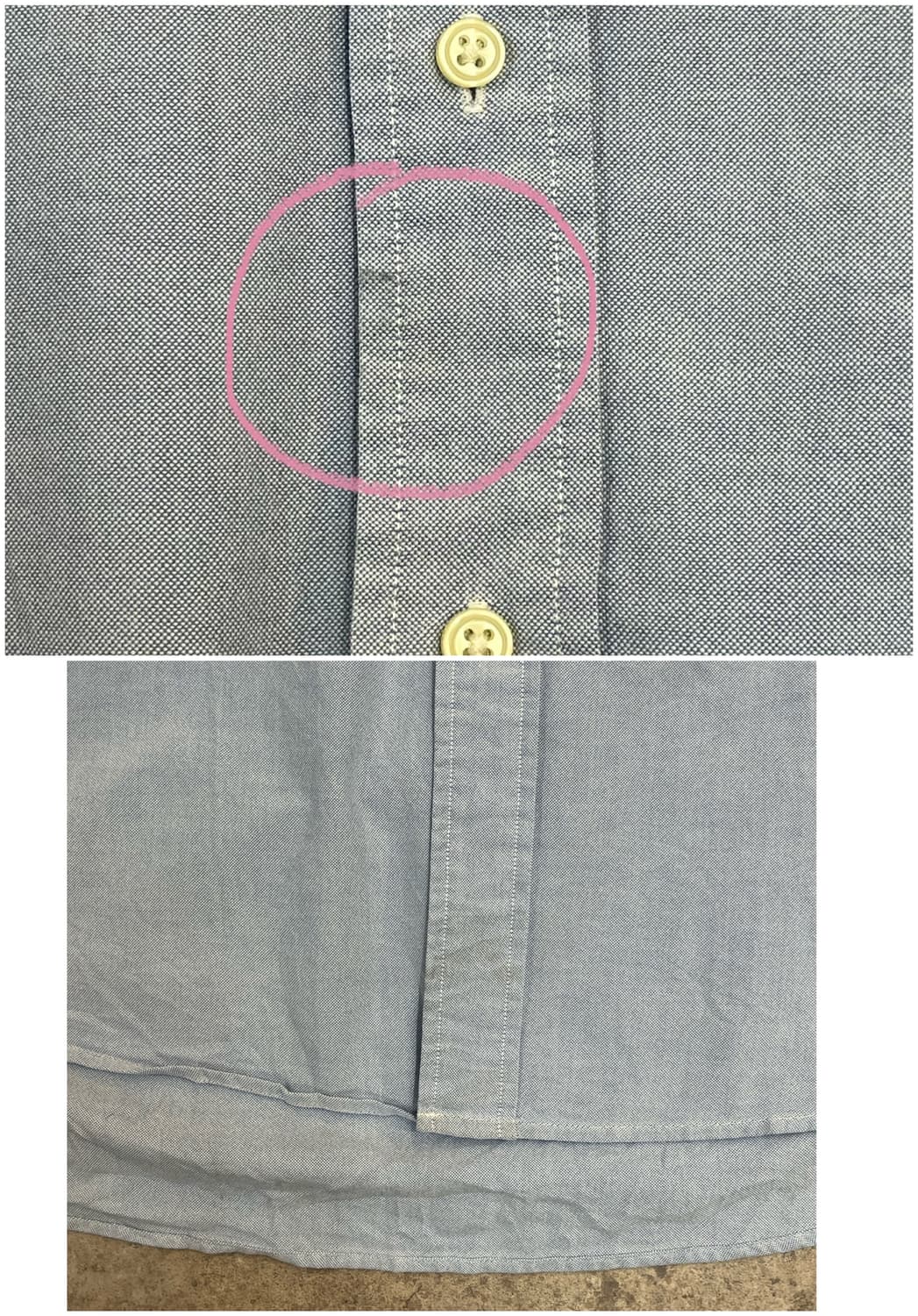 타미힐피거 포켓 셔츠 스카이블루 L #csz3251 상품이미지5